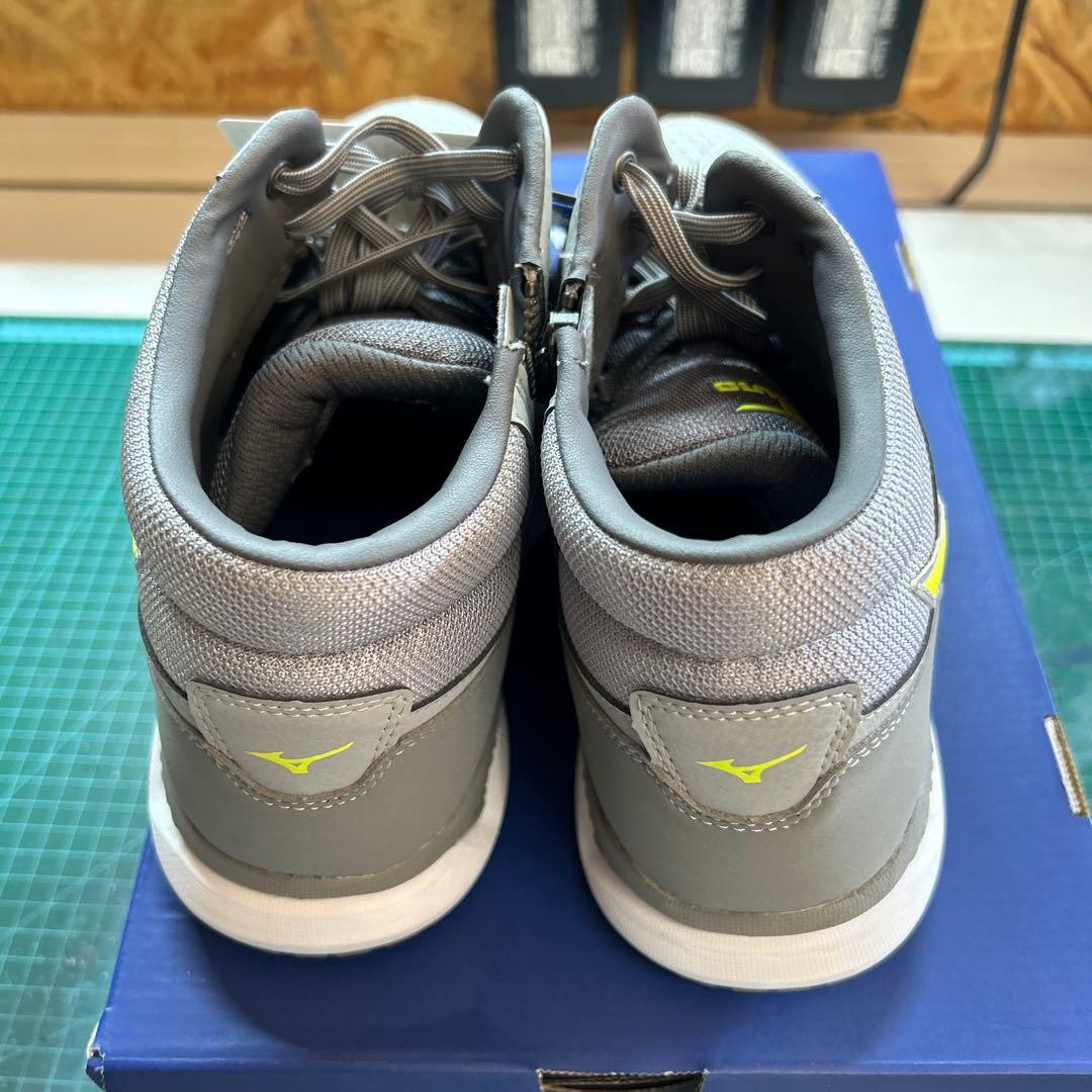 Mizuno 安全靴 ハイカット グレー/イエロー - メルカリ