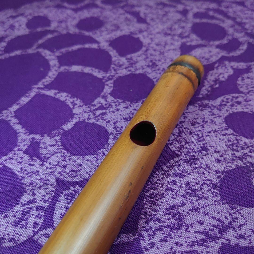 激鳴❗️篠笛 古典調 四本調子 拭漆 燻し 管内本漆篠笛 四本調子 古典