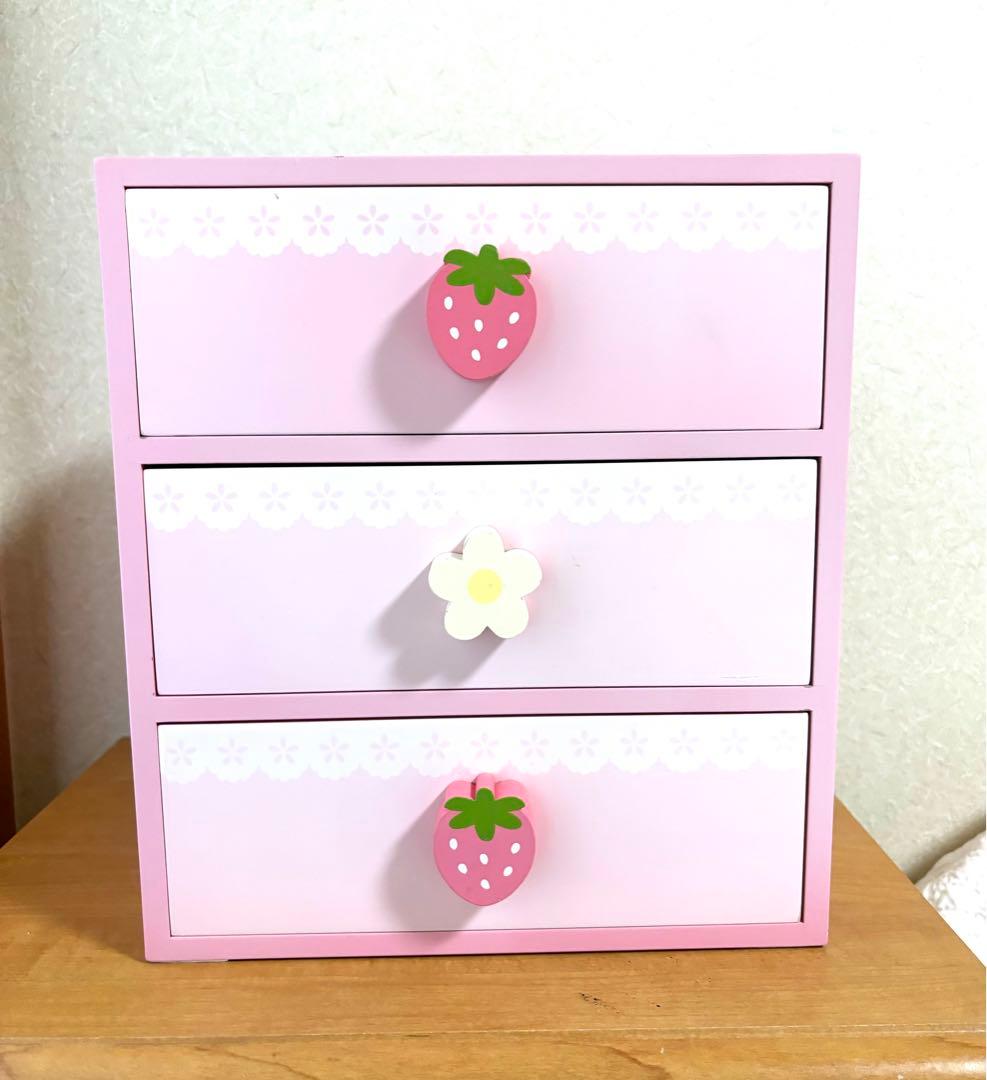 マザーガーデン 3段チェスト いちご - メルカリ