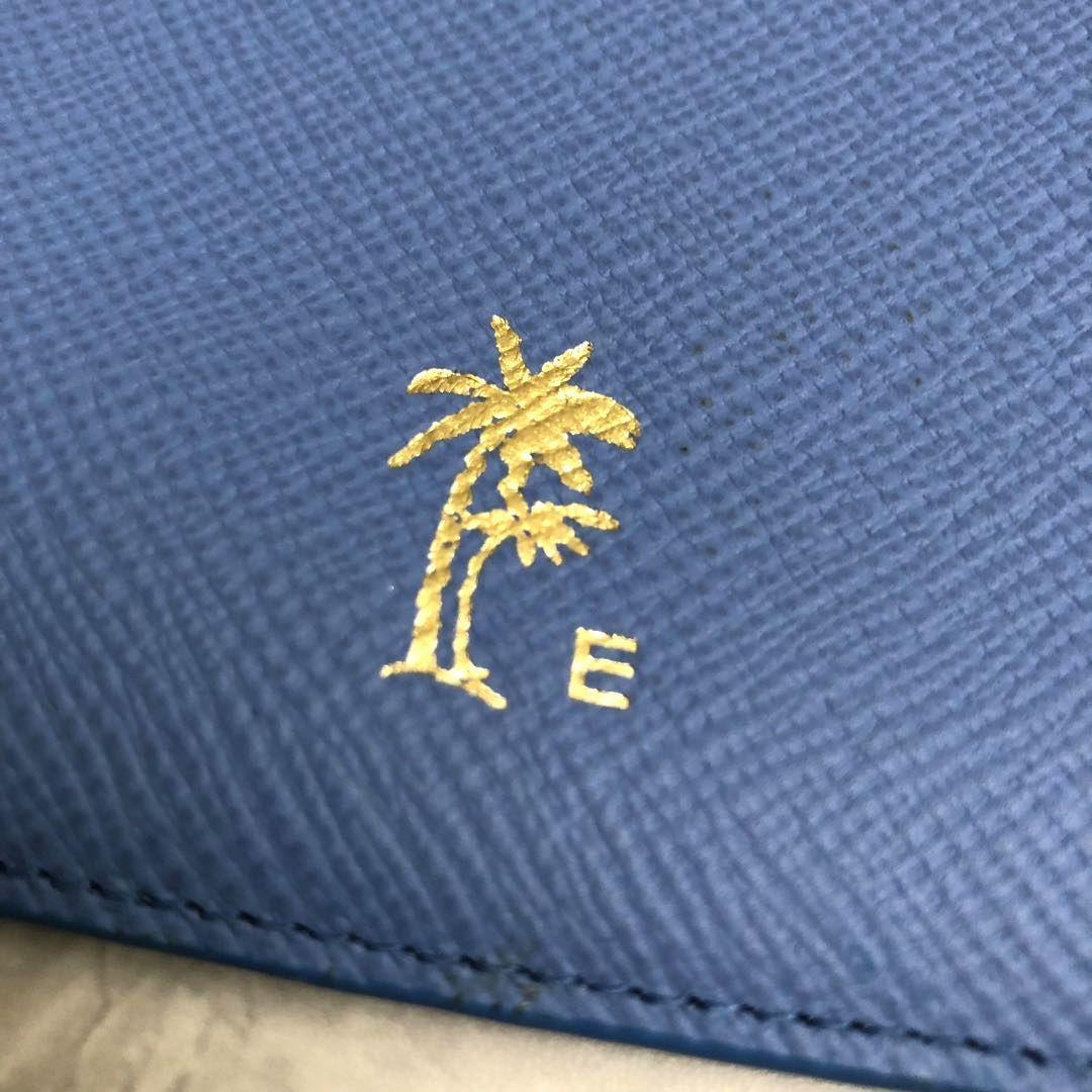 ☆極美品☆スマイソン カレンシー マルチジップケース ブルー レザー