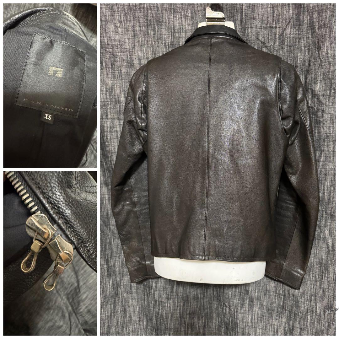 PARANOID カーフレザー ririジップ 牛革 レザージャケット 宇佐美剣