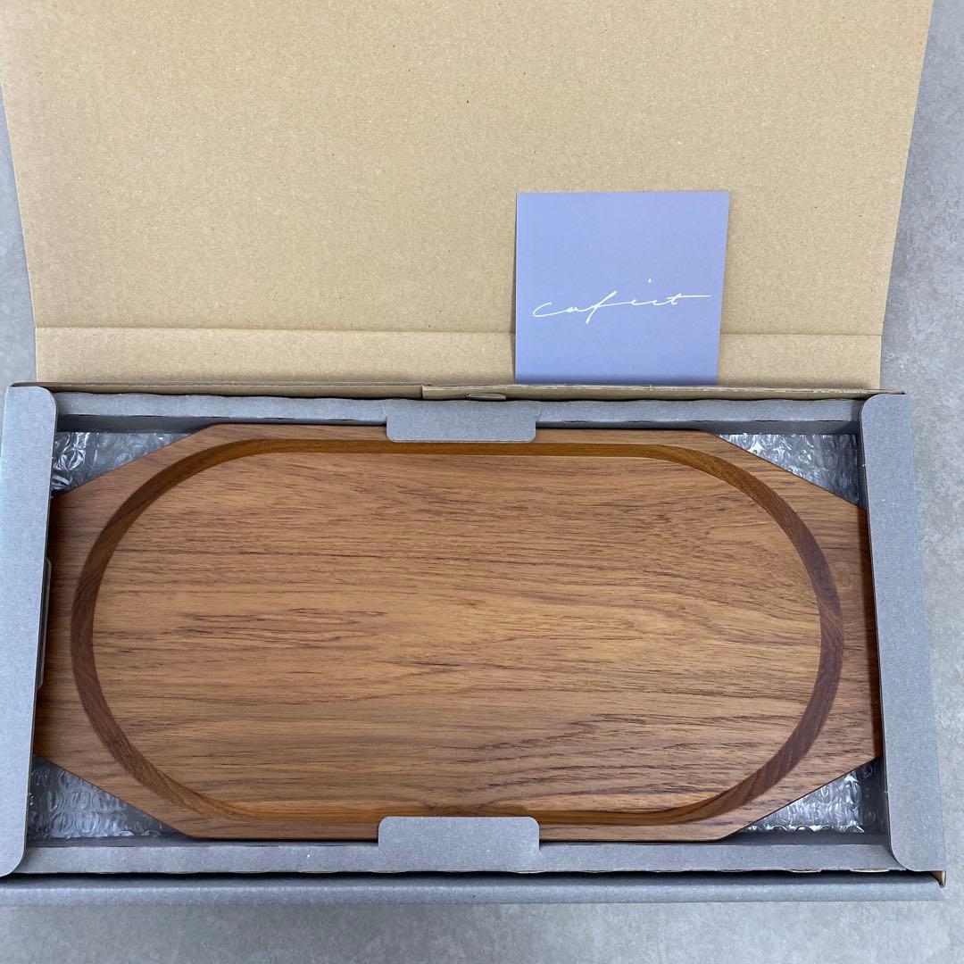 カフィクト チークトレー マドラー コースター Cafict チークのトレー