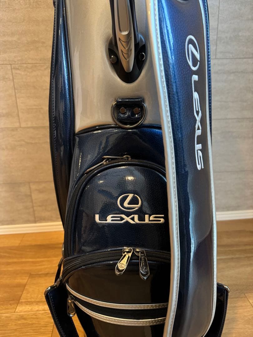 LEXUS ゴルフキャディバッグ ネイビー/シルバー - メルカリ