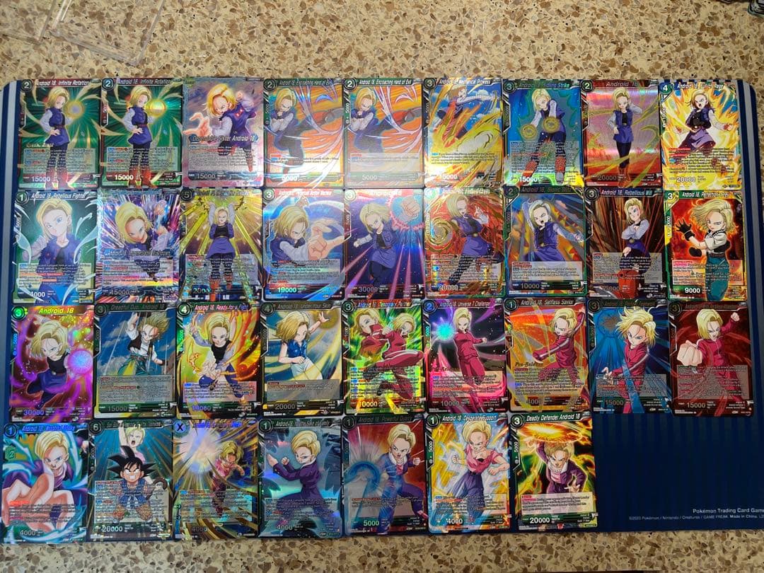 ドラゴンボールカードゲーム　人造人間18号　まとめ売り　35枚！！英語 ドラゴンボールカードゲーム 人造人間18号 まとめ売り 35枚！！英語