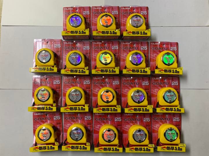 タジマ スケール 剛厚ロック25 メートル目盛 GAL25-50BL×18個 剛厚ロック-25 GAL25-50BL タジマ コンベックス スケール | あかばね