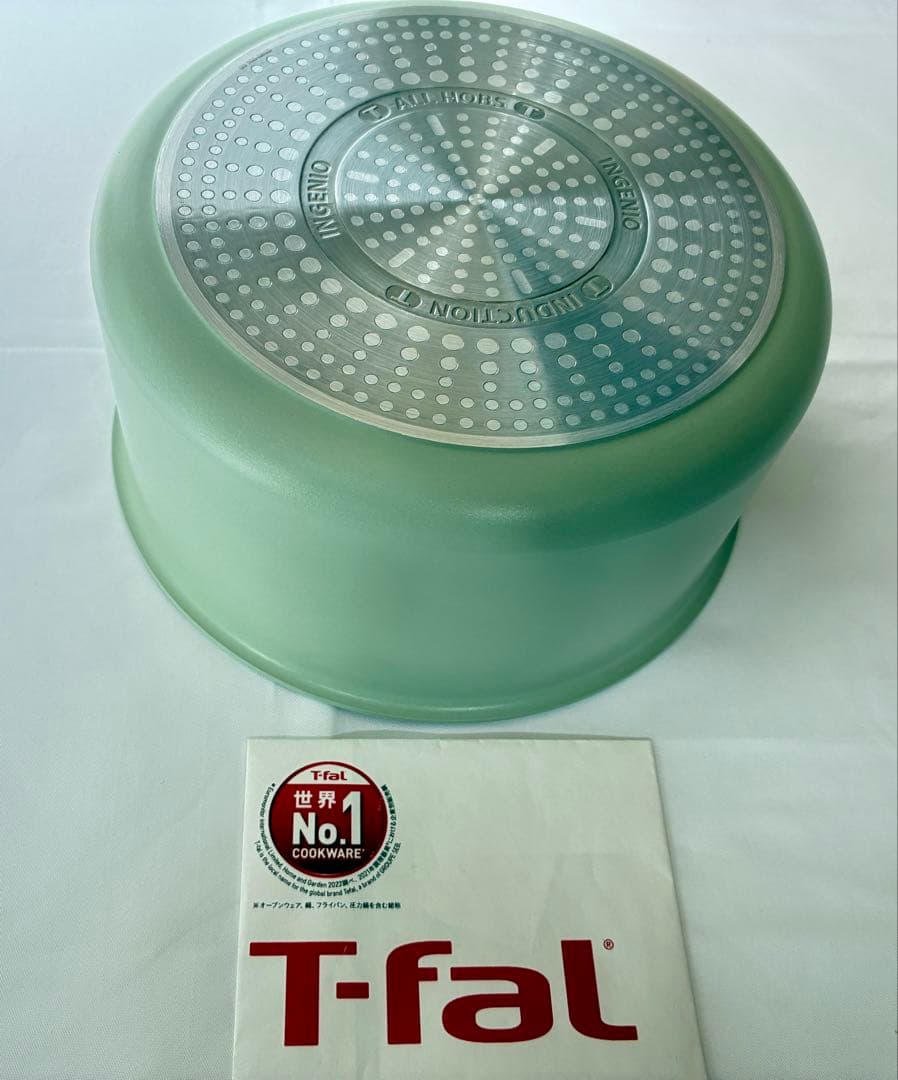 愛妻に家族に】ティファール ミントグリーン ソースパン IHガス火 3点