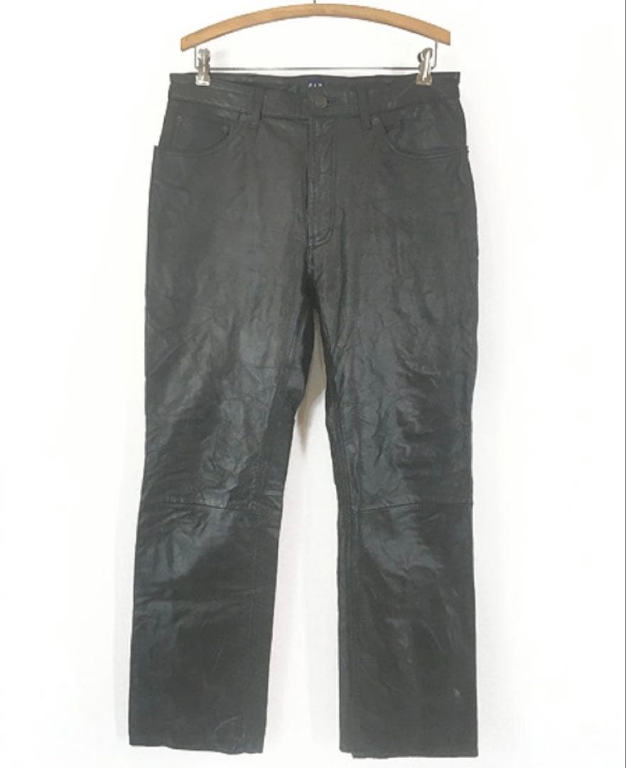 00s OLD GAP レザーパンツ 中古・古着通販】GAP (ギャップ) 00`S OLD GAP ブーツカットレザー