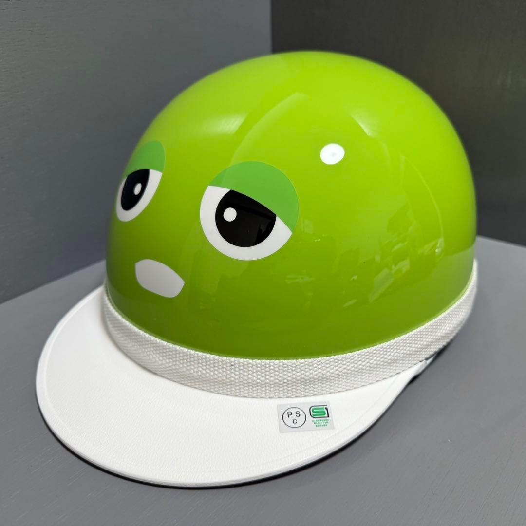 三つボタンコルク半ヘルメット カスタムペイント ガチャヘル 送料無料