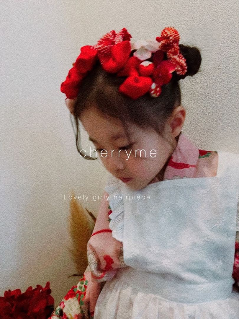 a*x様 七五三 七五三髪飾り ヘッドドレス 着物髪飾り リメイク髪飾り