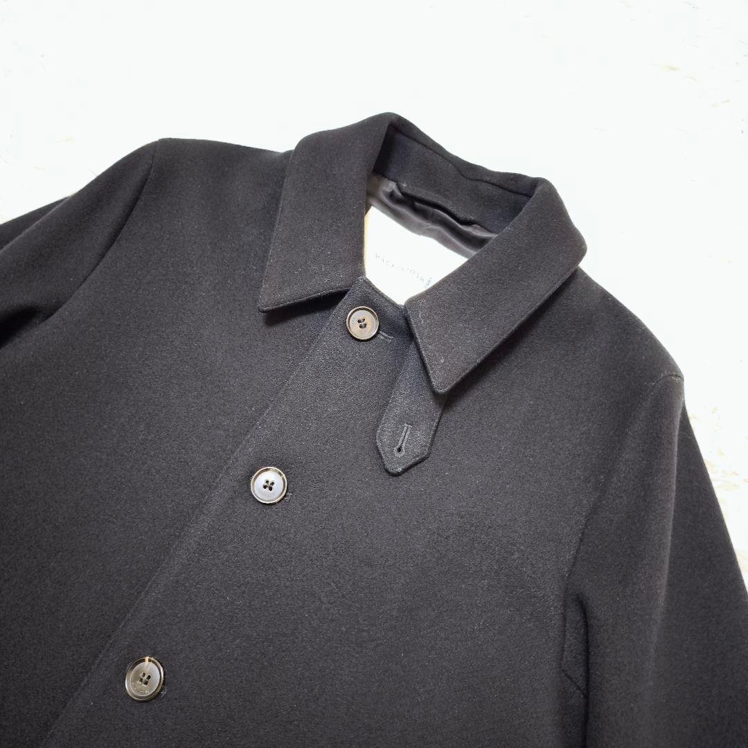 極美品 マッキントッシュ 現行モデル 白タグ チェスターコート 黒 34