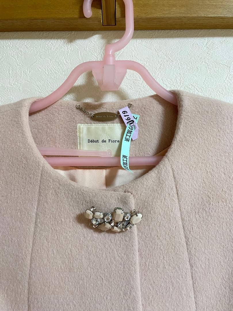 Debut de Fiore】ノーカラーコートSIZE 36さえこさんコート - メルカリ