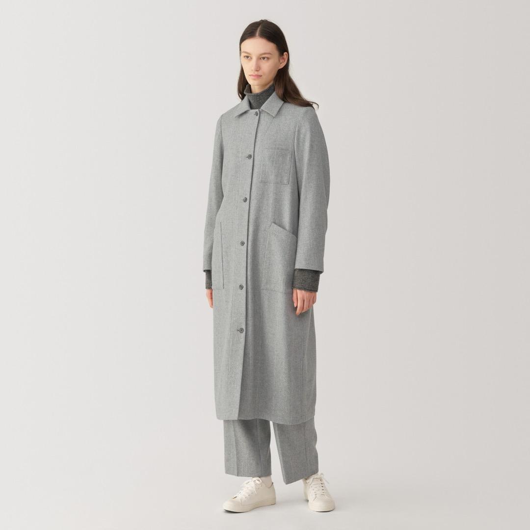 新品未使用 MUJI LABO ウール混ロングコート Sサイズ MUJI Labo コート ジャケット 「MUJI Labo」婦人 ウール混ロングコート