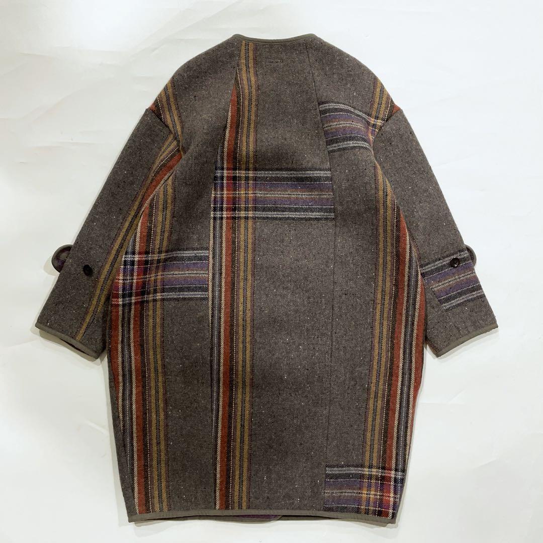 KAPITAL（キャピタル）| ウール二重織BIGチェック 女の子パフコート