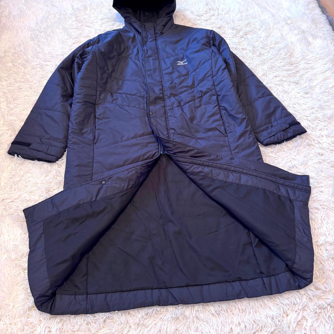 新品 大きいサイズ】MIZUNO 中綿 ベンチコート 発熱 撥水 2XL 黒