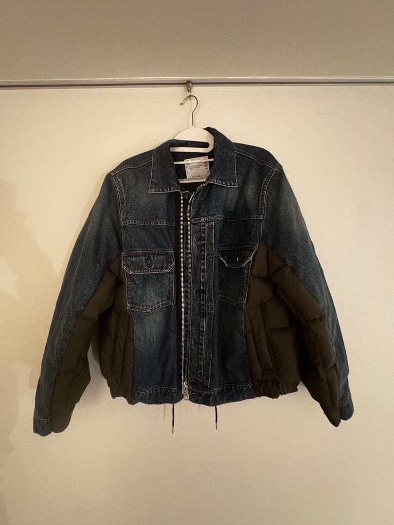 ジャケット・アウター sacai Denim PufferBlouson22-02882M Levi's® X Sacai Men's Denim X Nylon Twill Reversible Blouson