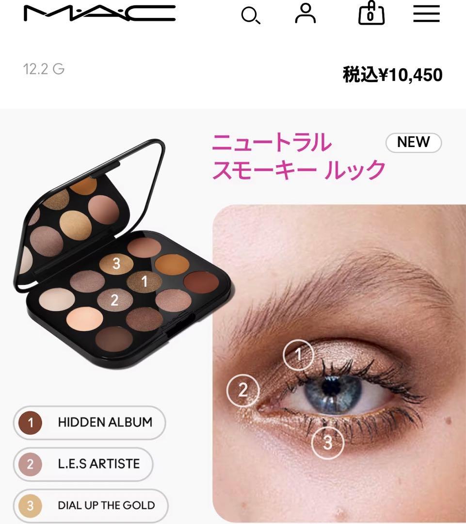 MAC ‪‪❤︎‬ アイシャドウパレット12色 お値下げ中. - メルカリ‬