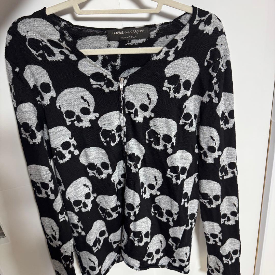 コムデギャルソン オムプリュス 骸骨 カーディガン 中古・古着通販】COMME des GARCONS HOMME PLUS (コムデギャルソンオム