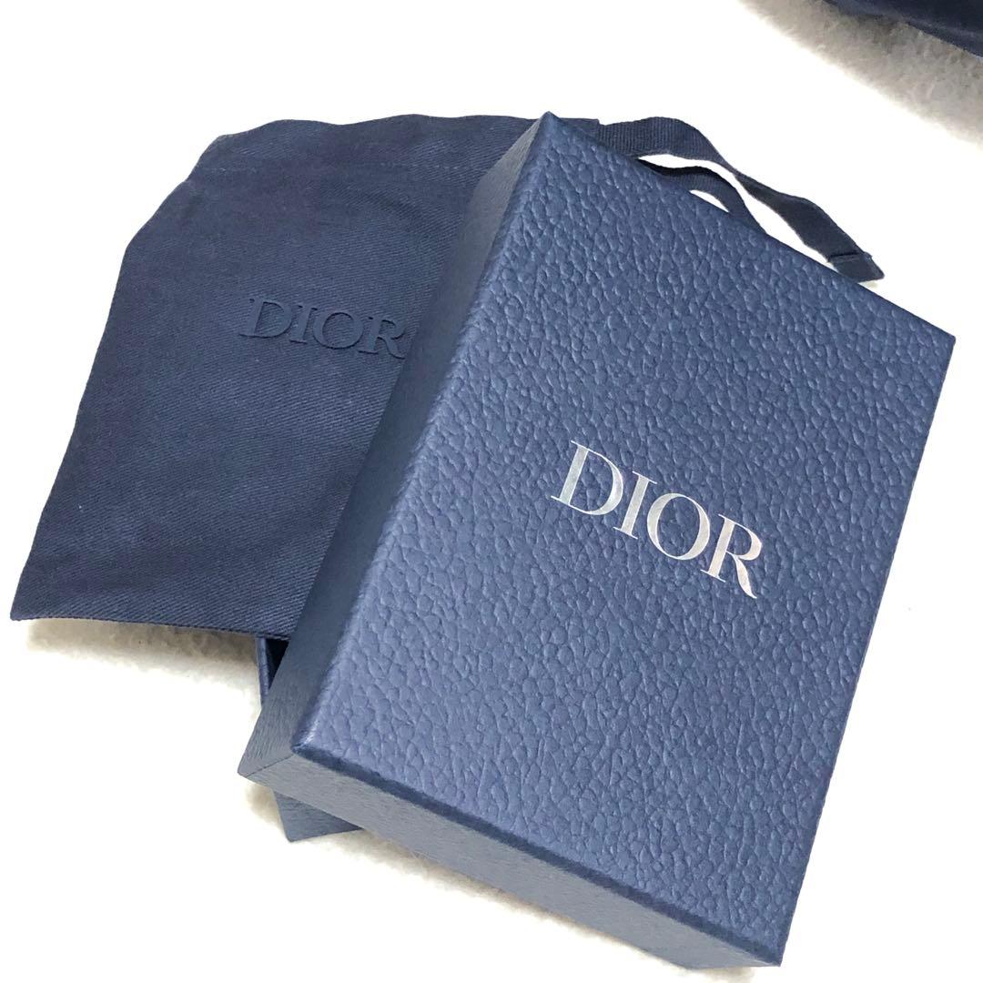 ほぼ未使用 ディオール キーケース オブリーク トロッター ロゴ金具 箱