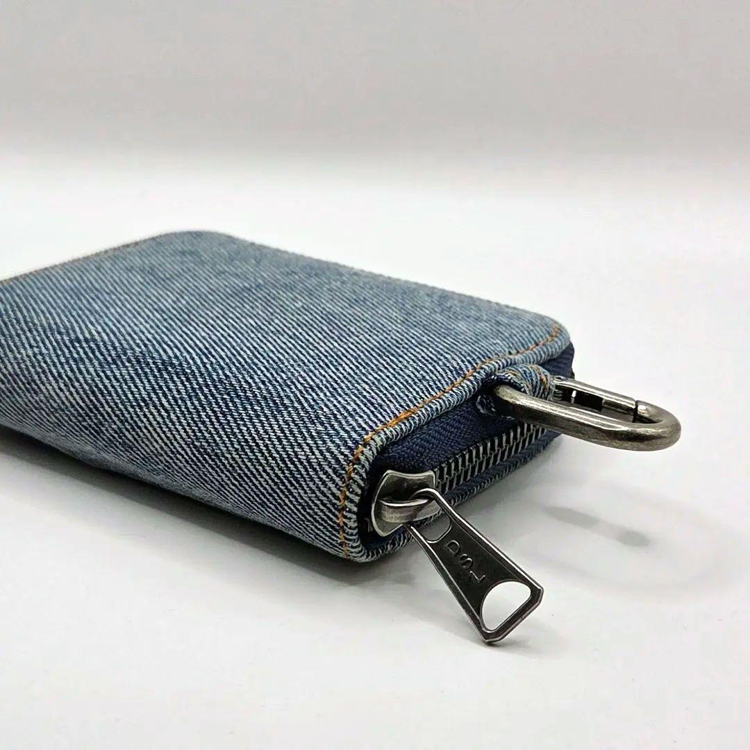 《極美品》DIESEL ディーゼル キーケース ウォッシュデニム ラウンド型