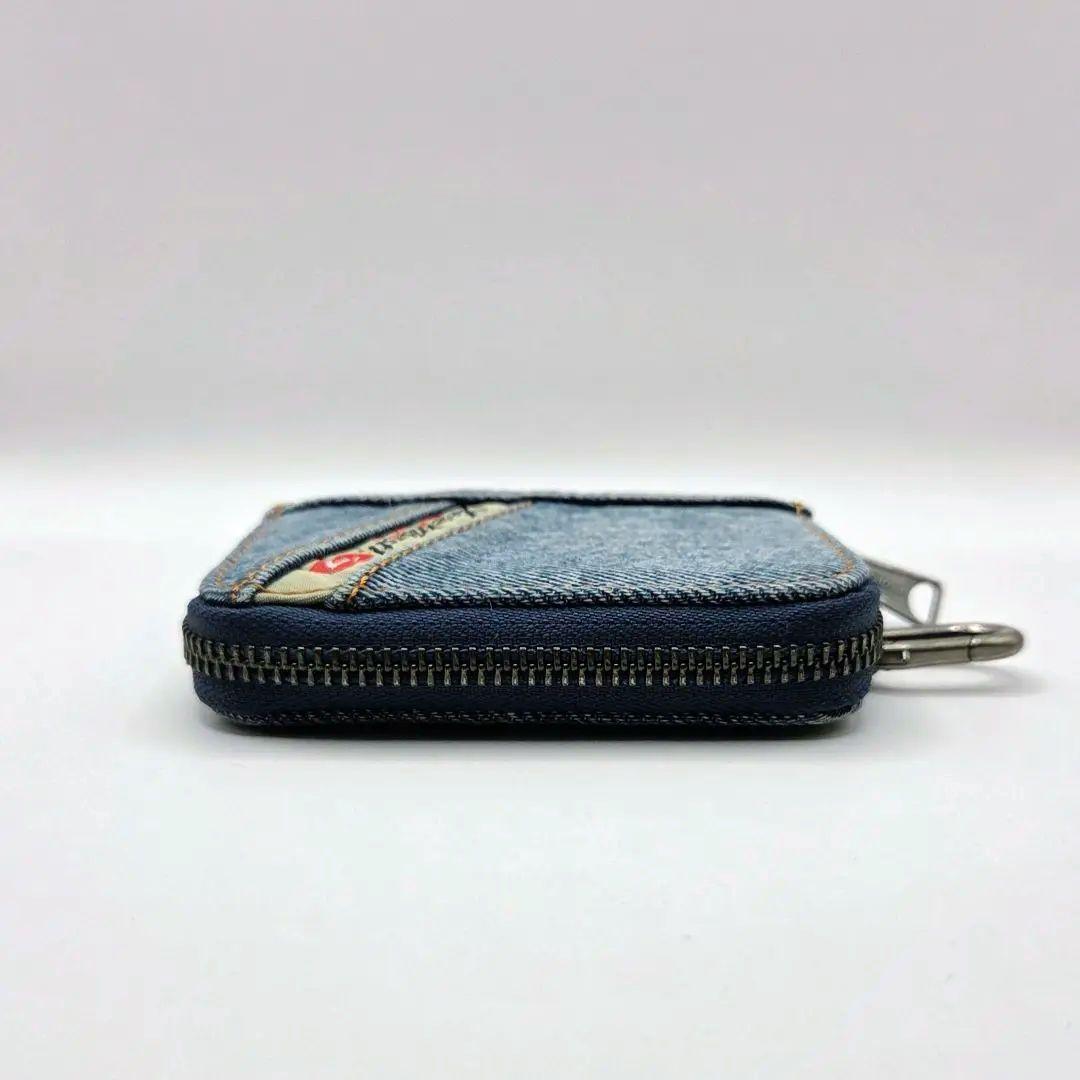《極美品》DIESEL ディーゼル キーケース ウォッシュデニム ラウンド型