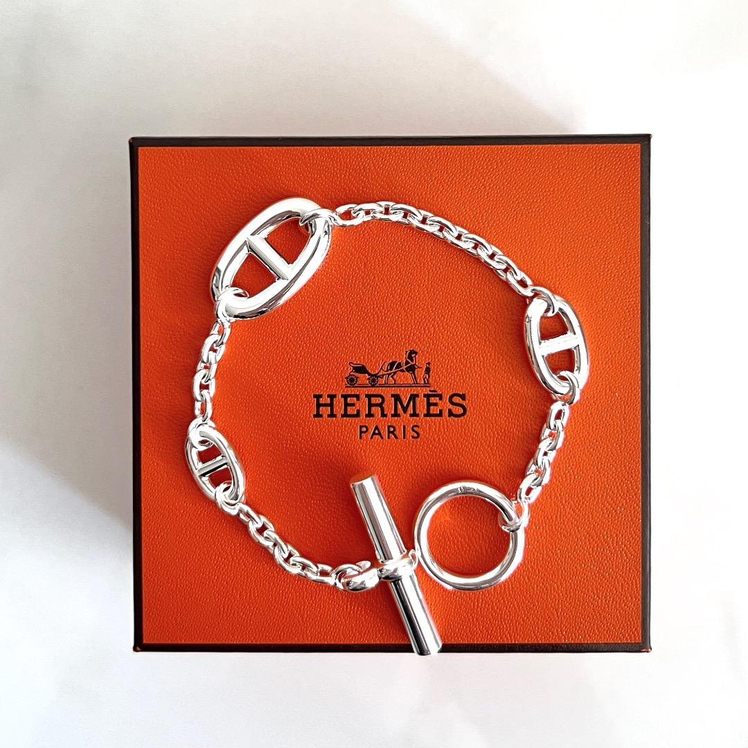 【2026年購入】新品未使用　エルメス ファランドールブレスレットST シルバー エルメス シェーヌ・ダンクル ファランドール ブレスレット ST