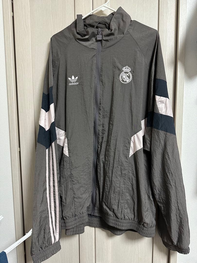adidas Real Madrid ジャージ XL グレー - メルカリ