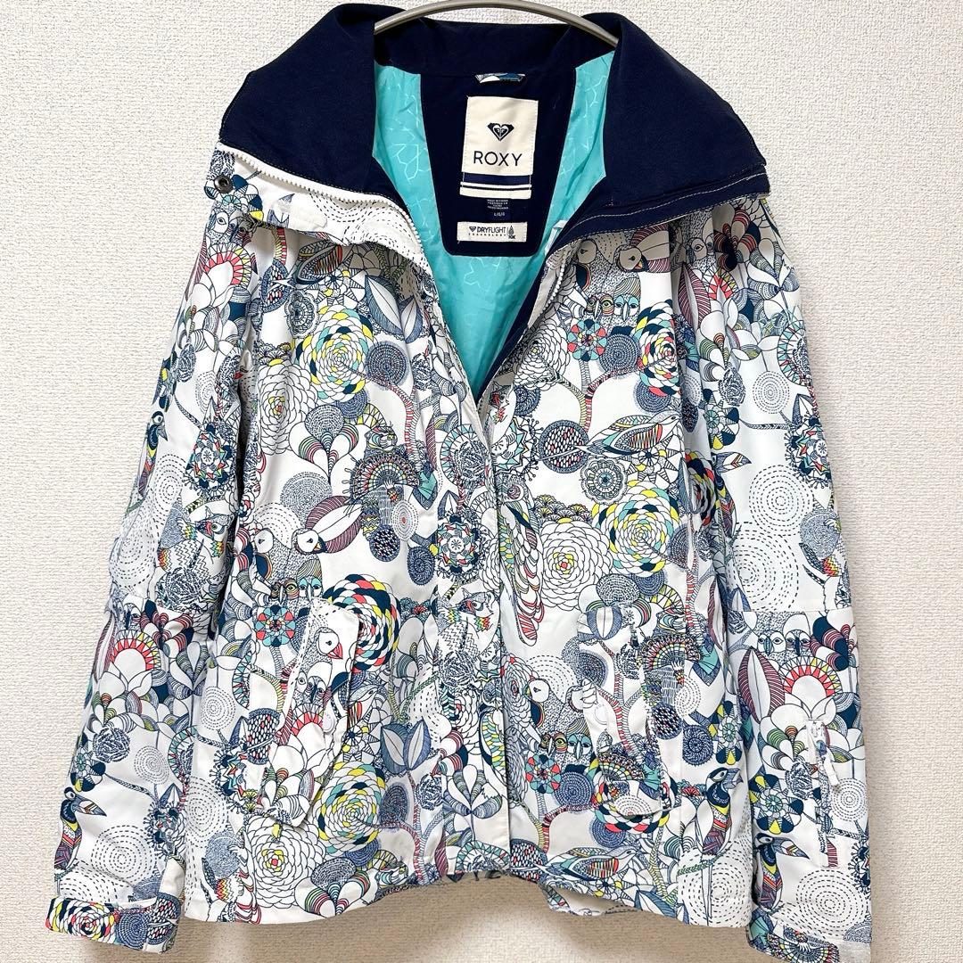 ROXY スノーボードジャケット 花柄 鳥柄 Lサイズ - メルカリ