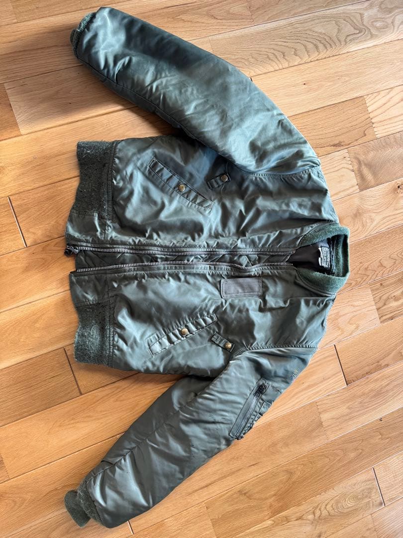 スピワック MA-1 フライトジャケット サイズ40 オリーブグリーン