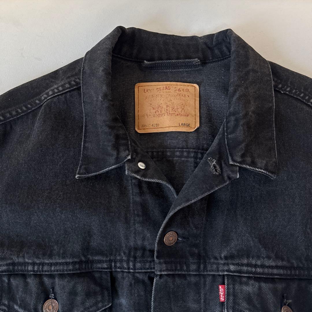 Levi's 70507 ブラックデニムジャケット USA製 L 90s - メルカリ