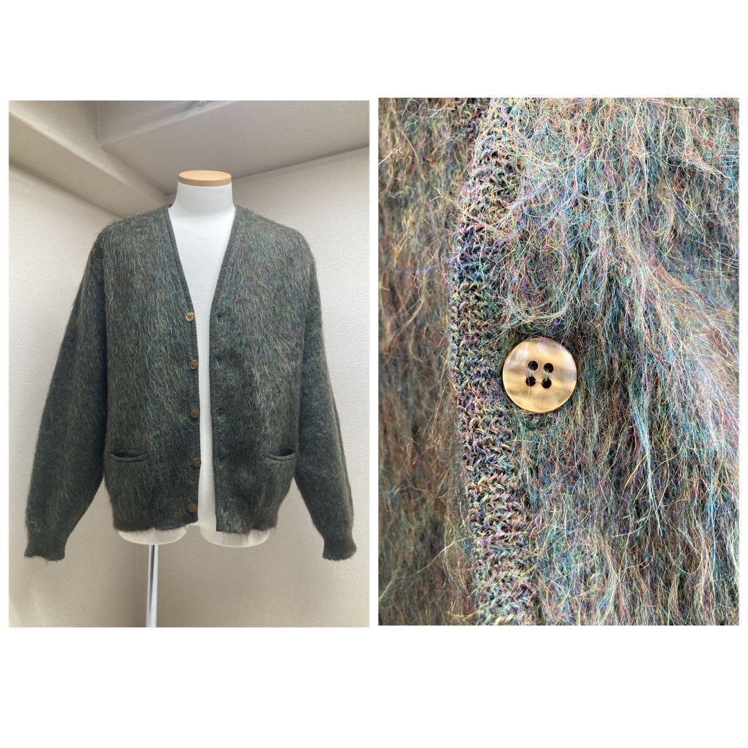 美品☆毛足長☆肉厚☆XL☆60s Sears ヴィンテージモヘアカーディガン
