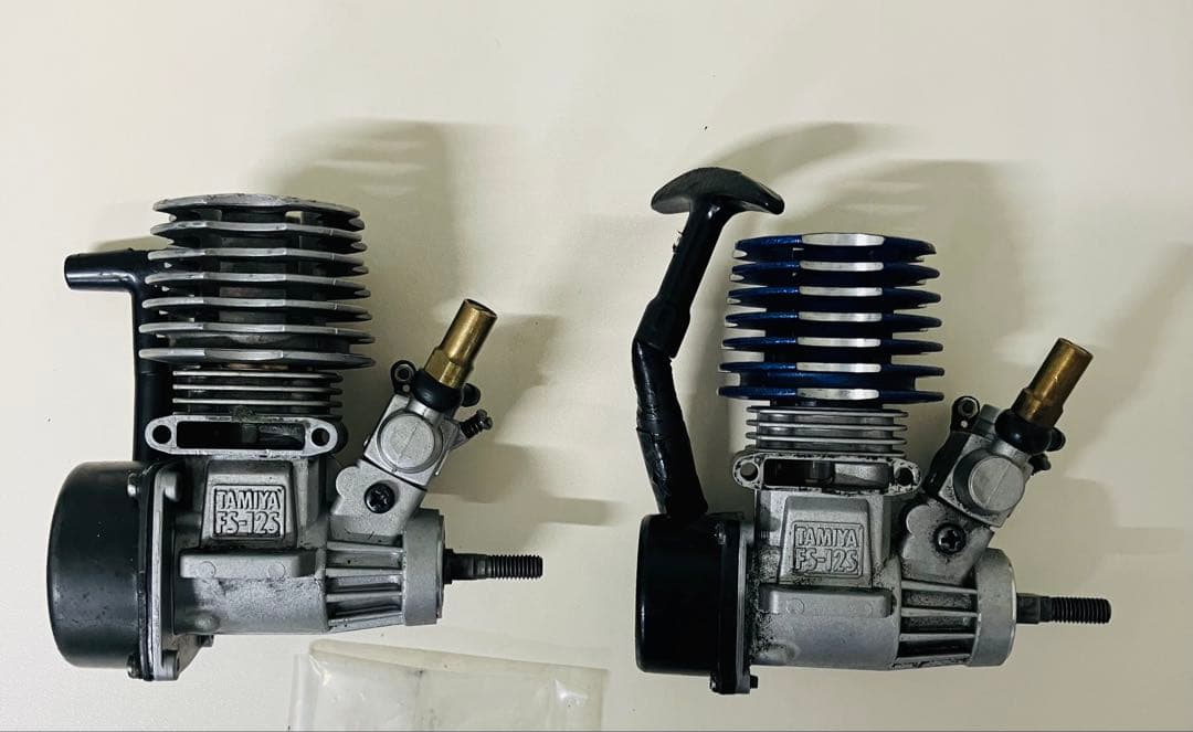 田宮　タミヤ　TG10MK2 FS-12エンジン 2個セット 使用歴　動作未確認 Can I start using engine-powered radio-controlled cars at age 52