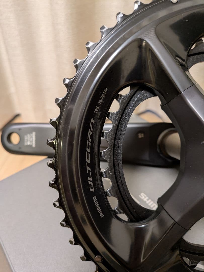 ULTEGRA クランクセット 52-36T 172.5mm　片側パワメ付き