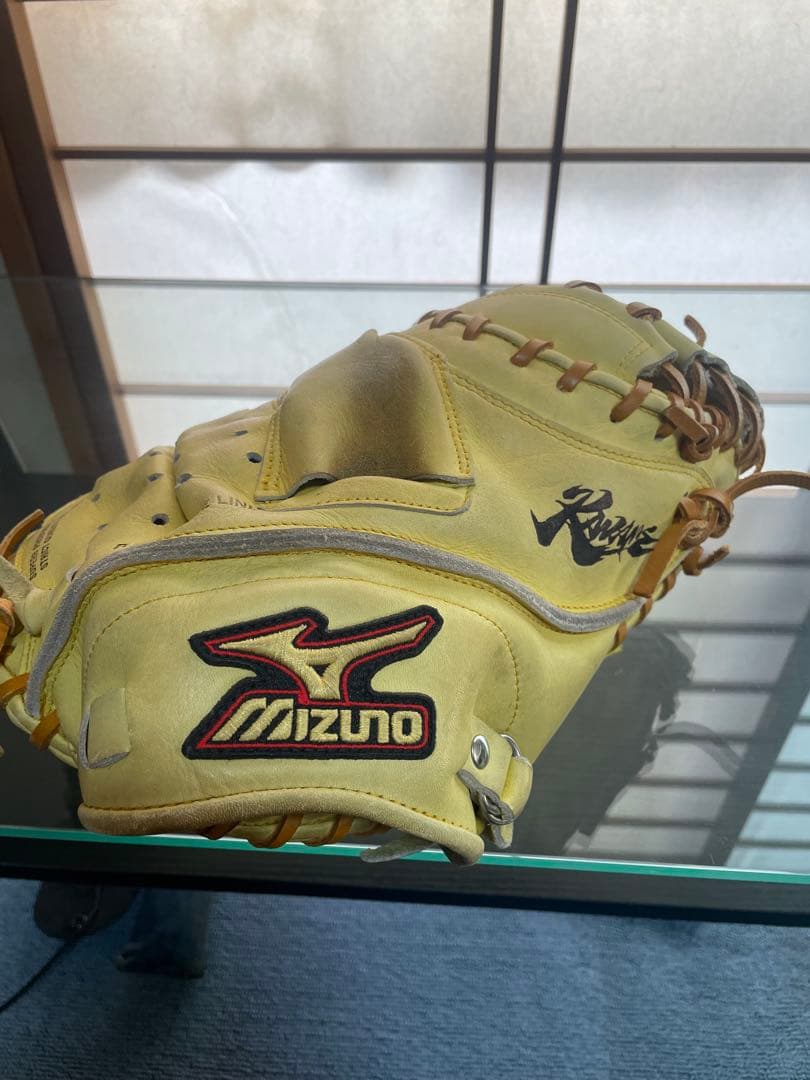 Mizuno 軟式キャッチャーミット　イエロー 野球 ミズノ ジュニア軟式 キャッチャーミット グローバルエリート
