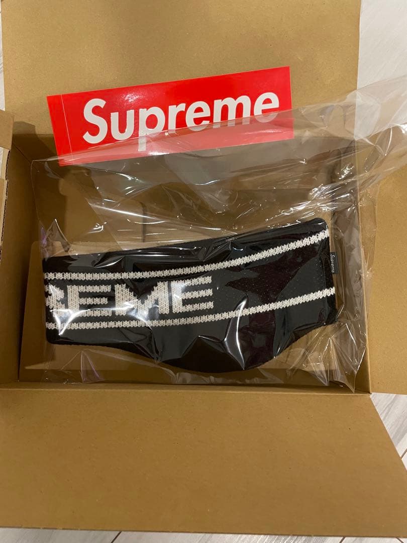 帽子 Supreme Contrast Logo Headband \"Black\"