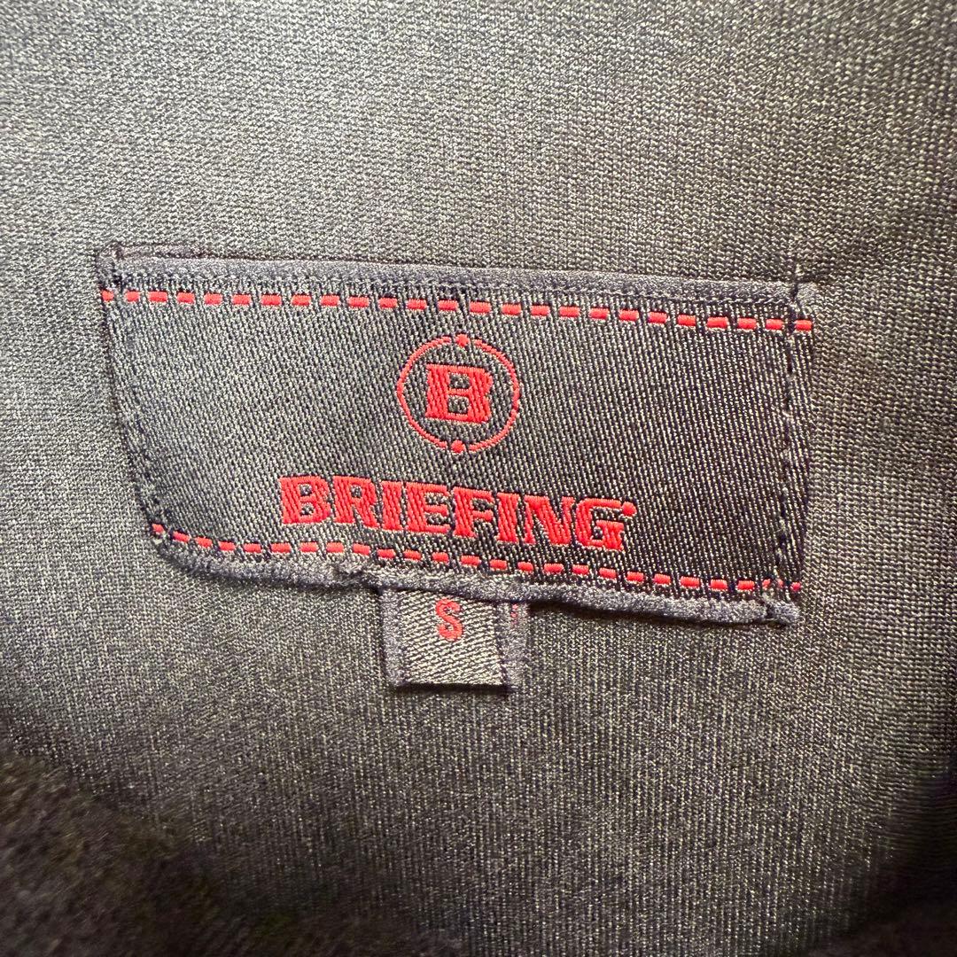 BRIEFING ブリーフィング フード切り替え ニットパーカー ラミネート加工