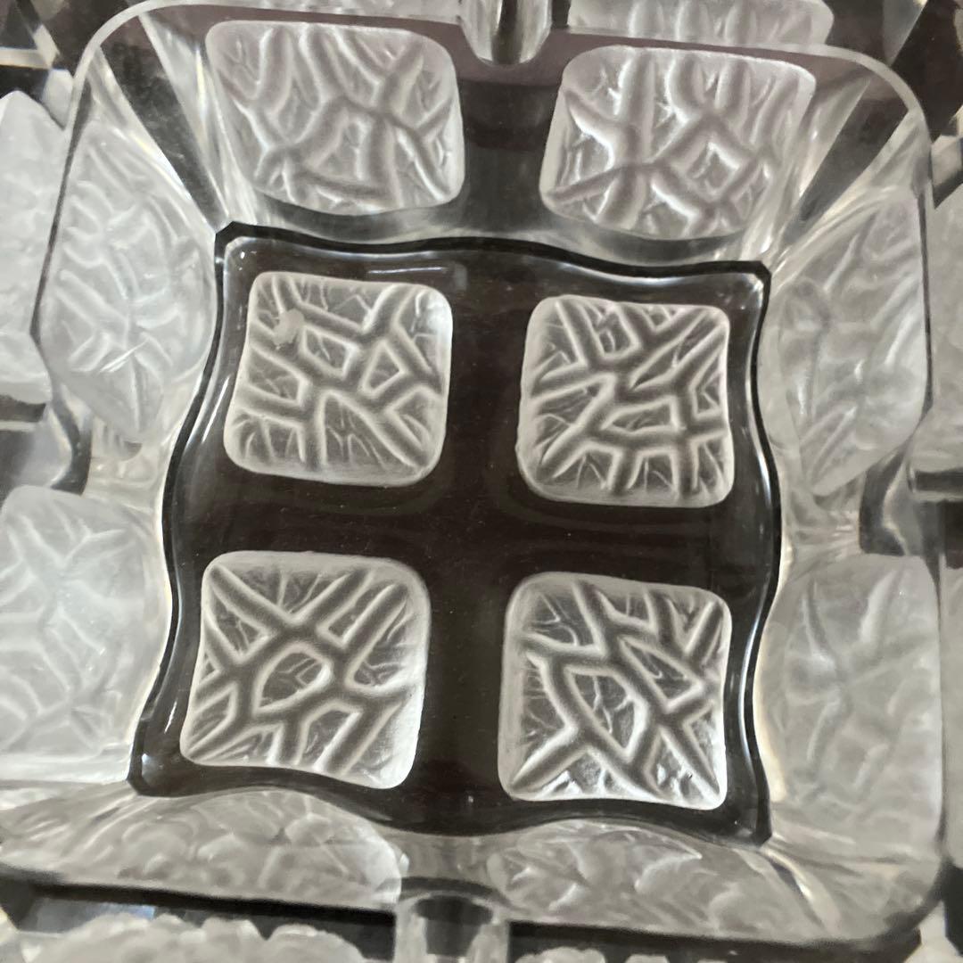 HOYAクリスタル 保谷クリスタル 灰皿セット 応接セット昭和レトロ