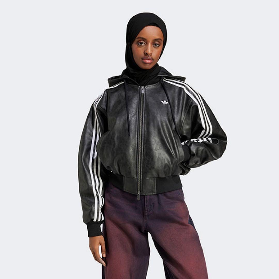 新品XL】ADILENIUMシーズン3 ビンテージ フェイクレザージャケット黒白