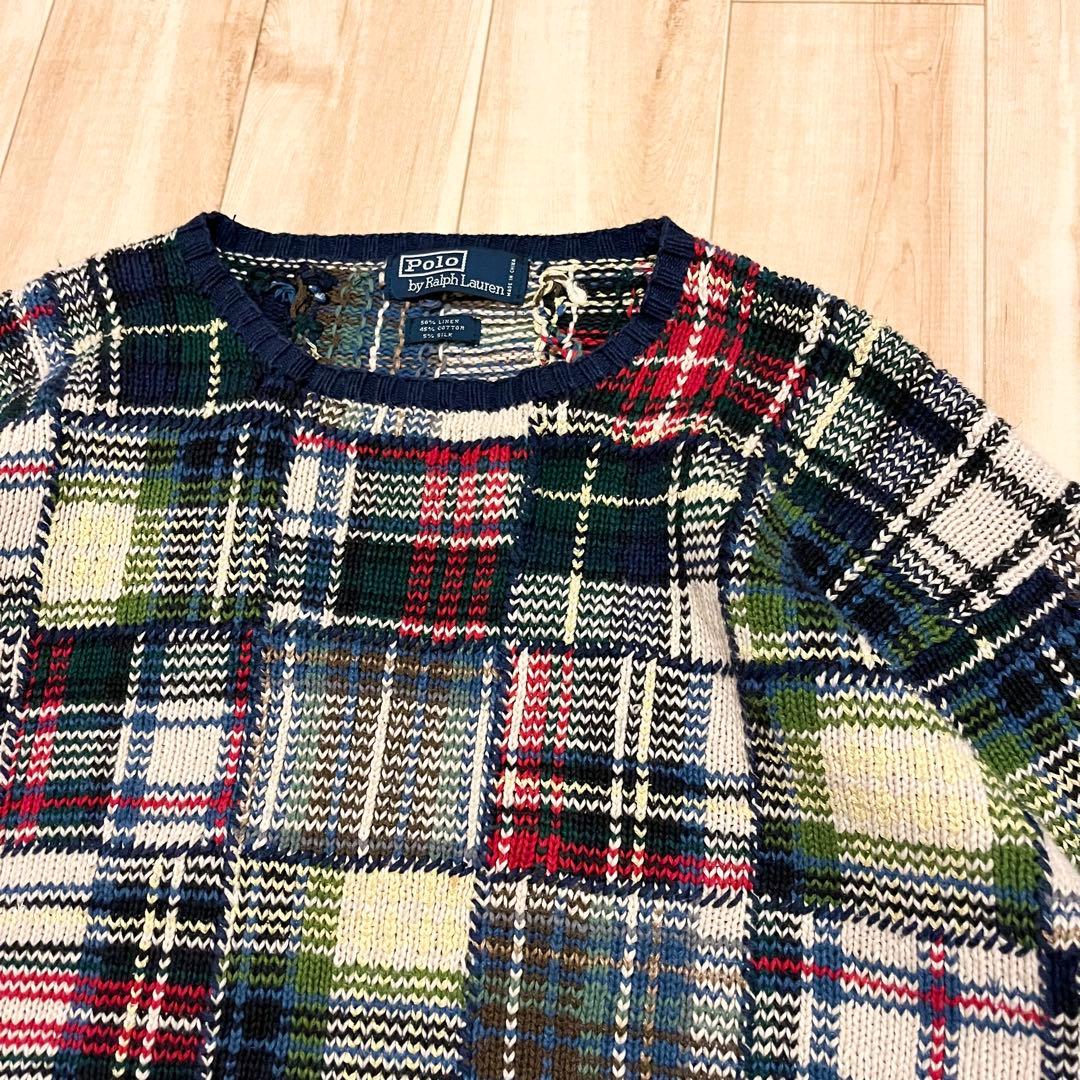 激レア！1990’s RALPH LAUREN “PATCHWORK” KNIT