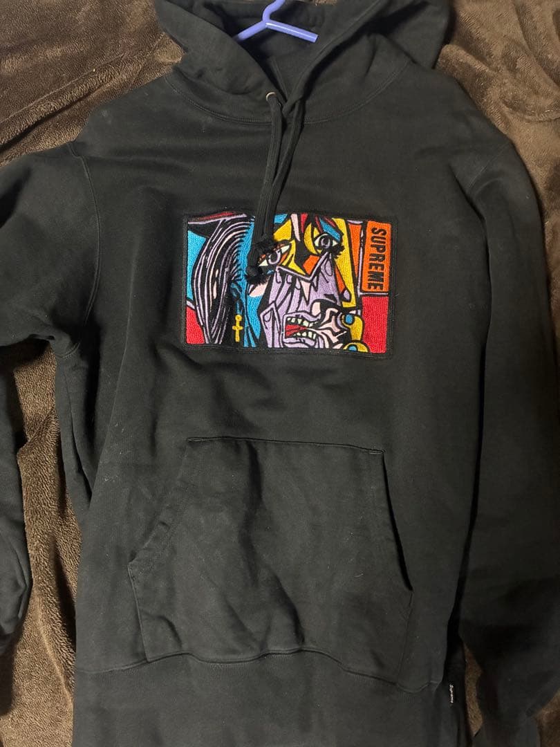 Supreme ピカソ風アートパーカー Supreme 'Chainstitch Hooded Sweatshirt'フーデッド スウェット