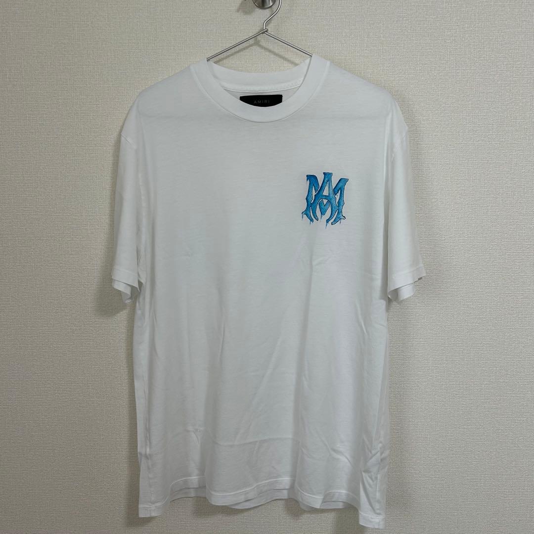 AMIRI 22ss グラフィックTシャツ　ホワイト　ブルー　M Amiri Men's Amiri Arts Logo Graphic T-Shirt | Neiman Marcus