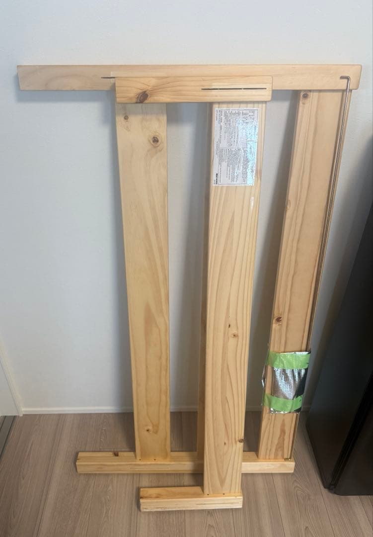 廃盤品・直接引取可】23年製 無印良品 木製ベッド オーク材突板