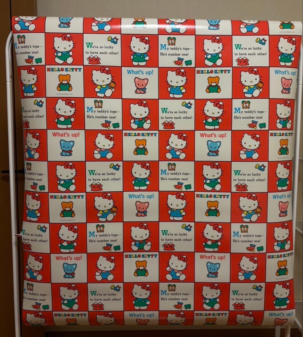 ハローキティ マット シート 希少 レア ヴィンテージ 日用品 雑貨 防水ラグ ハローキティ マット シート 希少 レア ヴィンテージ 日用品 雑貨 防水