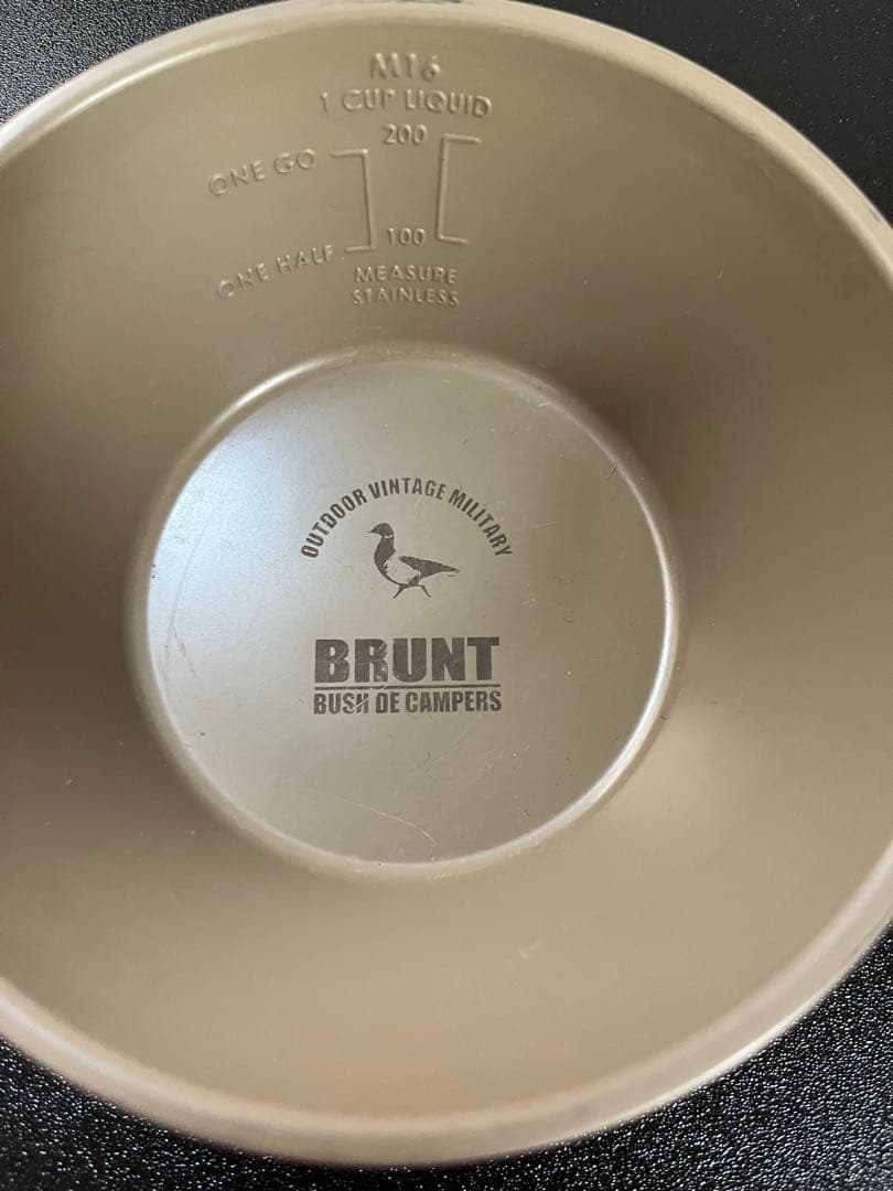 BushdeBrunt イコライル シェラカップ浅型 ブラック 2個セット BRUNT