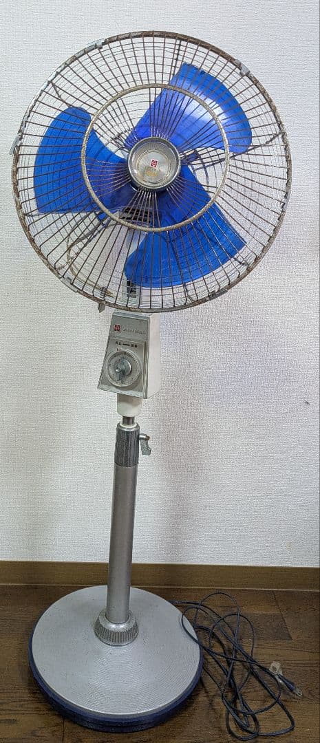 ナショナル F-35VH 大型扇風機 青色 スタンド型扇風機 3枚羽根 National ナショナル F-35MA 3枚羽根 35cm 扇風機 昭和レトロ