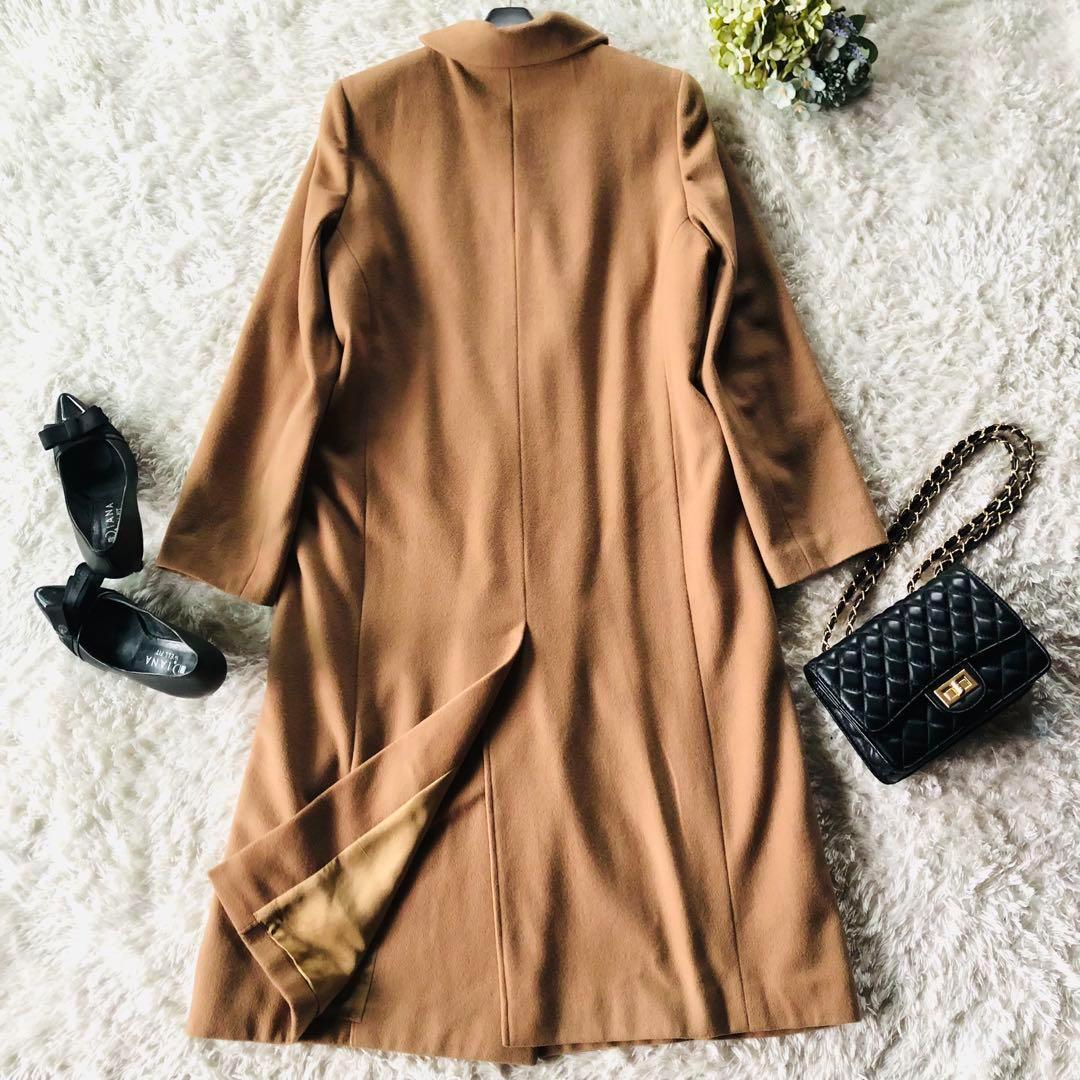 美品✨フォクシー ロングコート 高級カシミヤ100% ダブルブレスト
