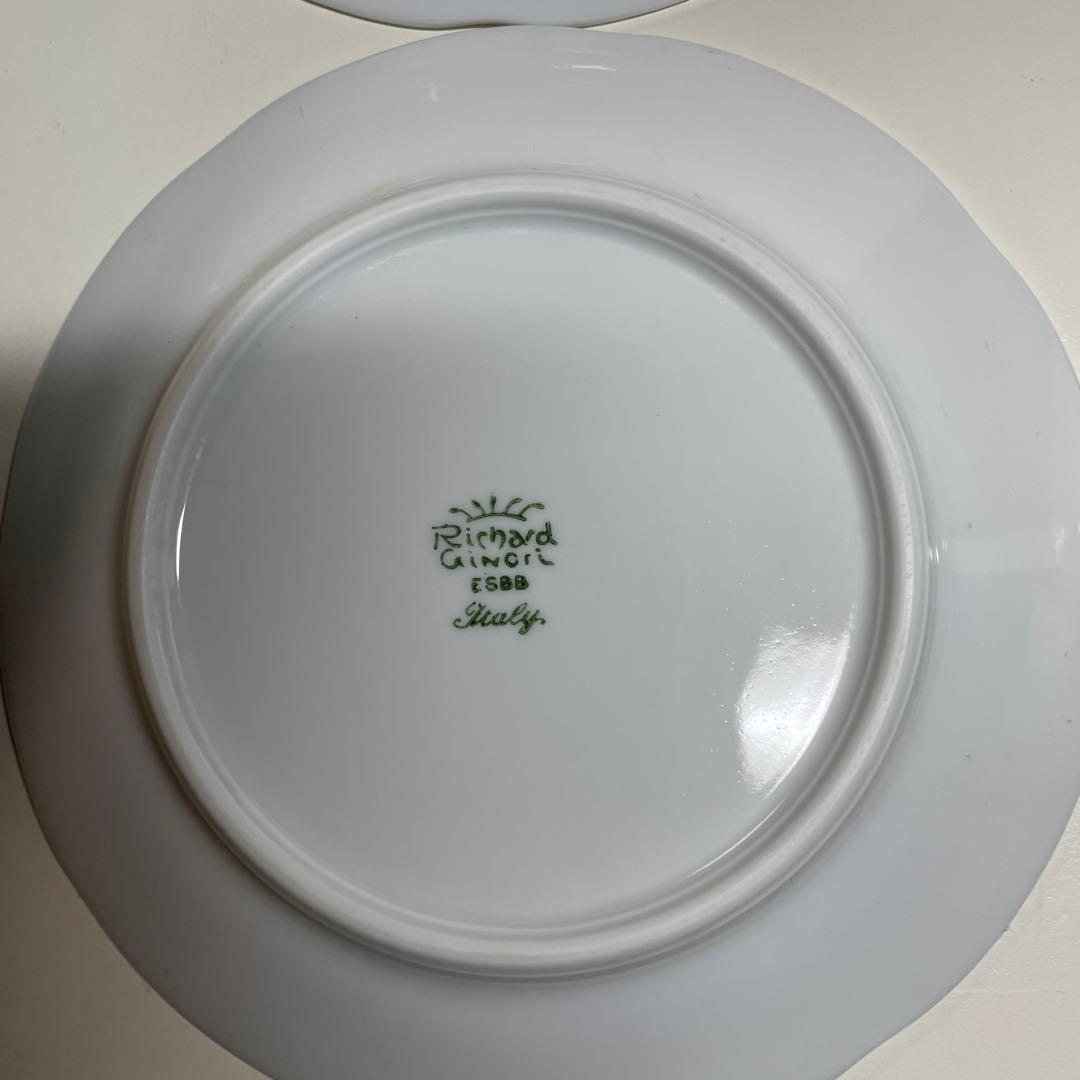 リチャードジノリディナー皿パン皿 各4枚 ボンジョルノホワイト