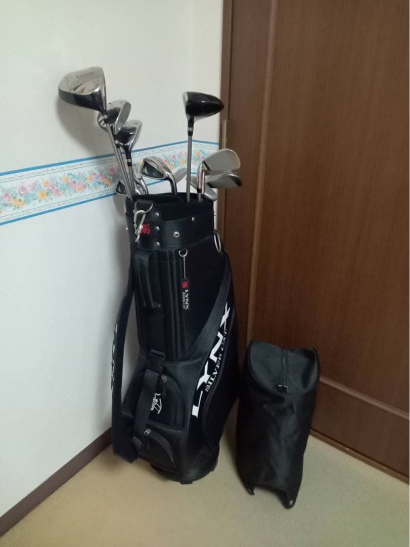 リンクス LYNX シルバーキャット ゴルフ クラブセット13本とキャディ
