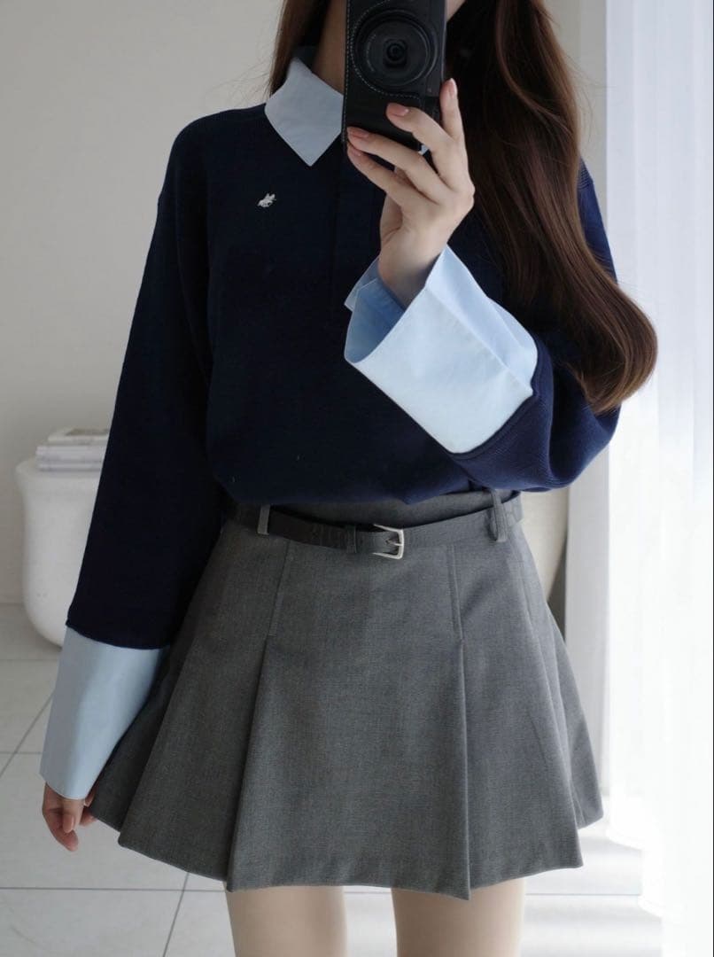 LAGUNAMOON POLO BCS シャツカラーカフスニットプルオーバー POLO BCSコラボ】シャツカラーカフスニットプルオーバー（ニット