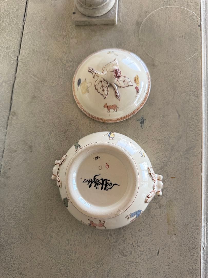 フランスアンティークサラグミンヌケイトグリーナウェイ小さなディ