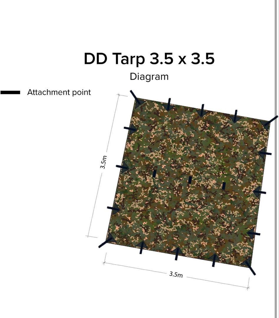 DD Tarp MC 3.5m x 3.5m迷彩タープ